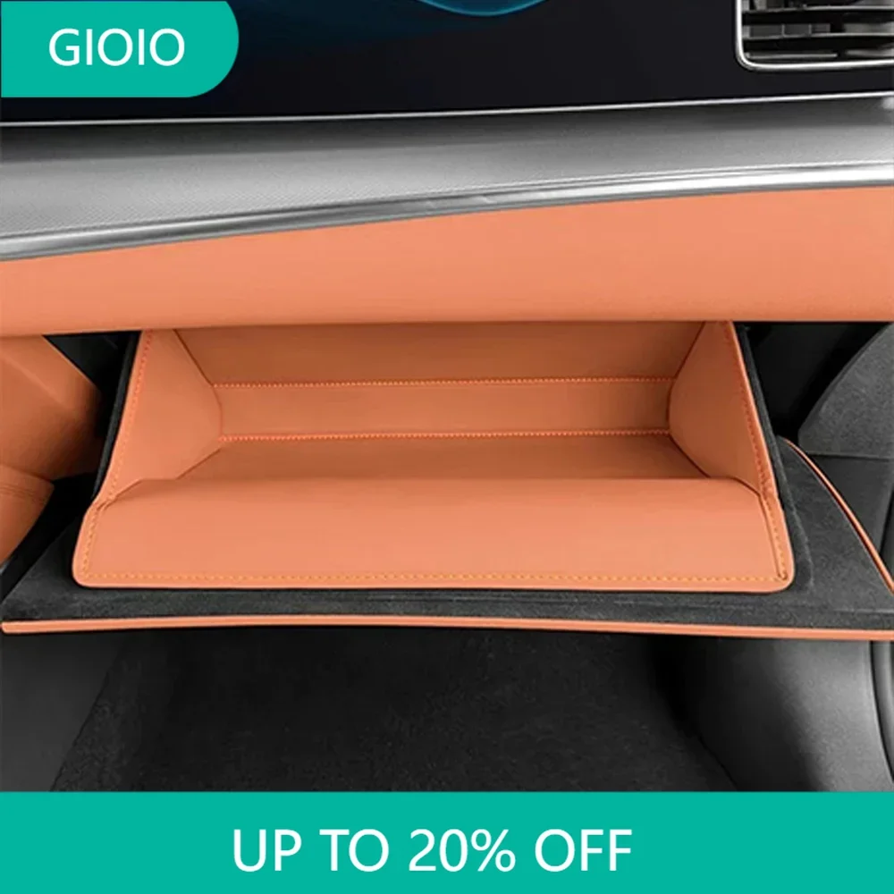 

For BYD Sealion 7 Sea lion 07 2024-2025 Leather Car copilot Storage Box Protector Pad Door Anti-dirty Pad Anti Kick Mat