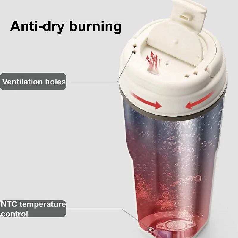 220 فولت غلاية كهربائية ذكية متعددة الوظائف المحمولة كوب الحساء كوب التدفئة الحفاظ على الصحة وعاء الحرارية وعاء كوب السفر 500 مللي