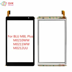 Black 8 Inch For BLU M8L M0172WW / M8L 2022 M0220WW / M8L PLUS M0210WW M0174WW M0170WW Touch Screen Digitizer