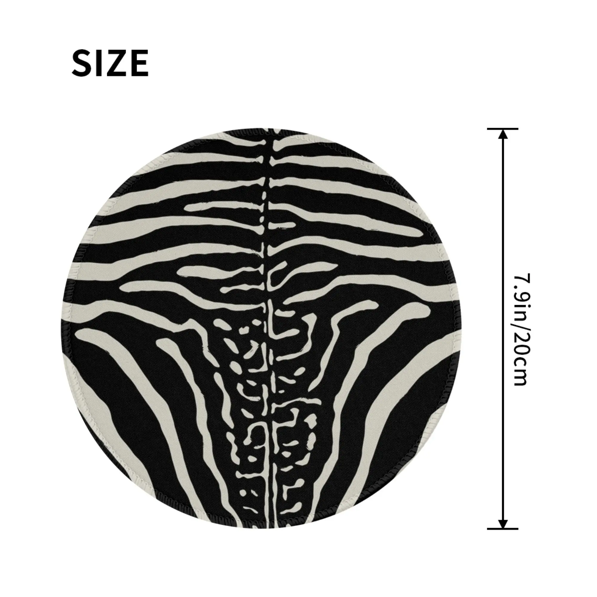 Zebra Stripes Skin Hide Texture Mouse Pad Computer Keyboard Mouse Mat Gaming PC Laptop Desk Mat Office Accessories Table Mats