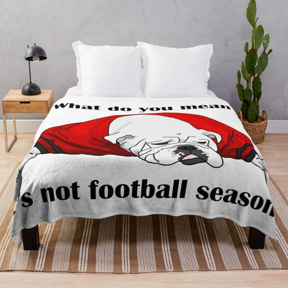 

Can Football Season Be All Year Throw Blanket Lightweight Warm Blanket for Travel Camping