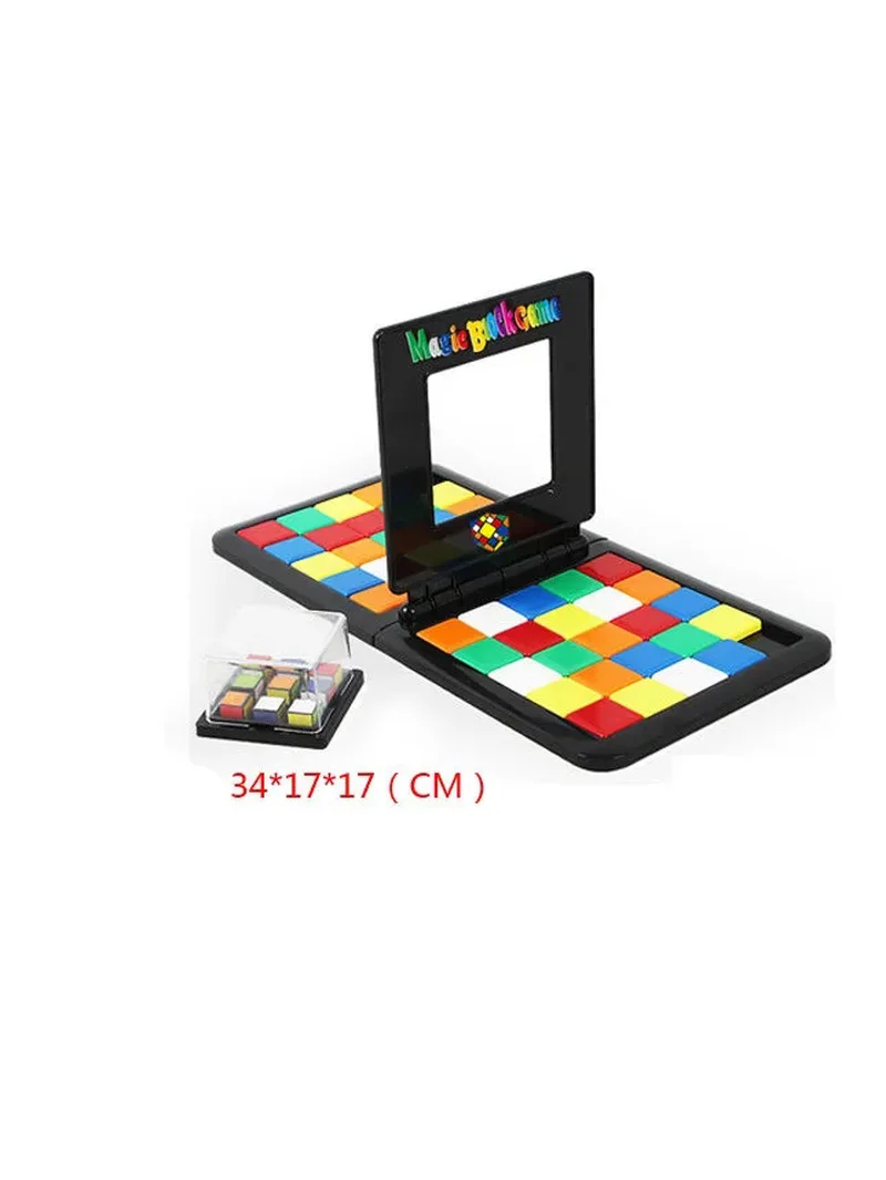 Children's Board Games Educational Toys Two People Battle Race Colorful Squares Jigsaw Puzzle Educational Toys For Children Gift