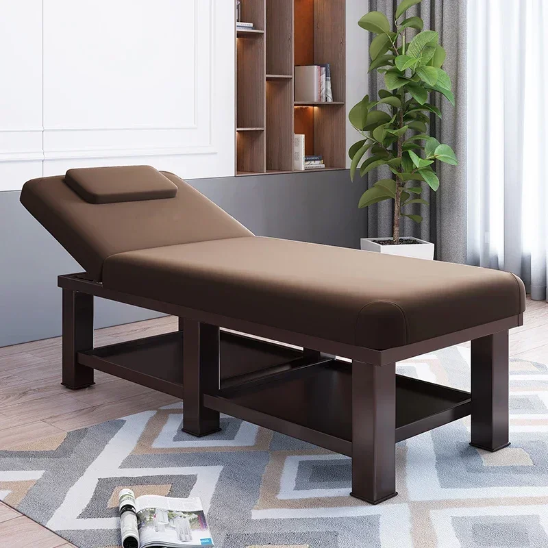 Cama de Masaje facial de Spa con pestañas de Metal, mesa de Masaje especializada de belleza, ajuste de baño, limpieza de orejas, Camilla Masaje,