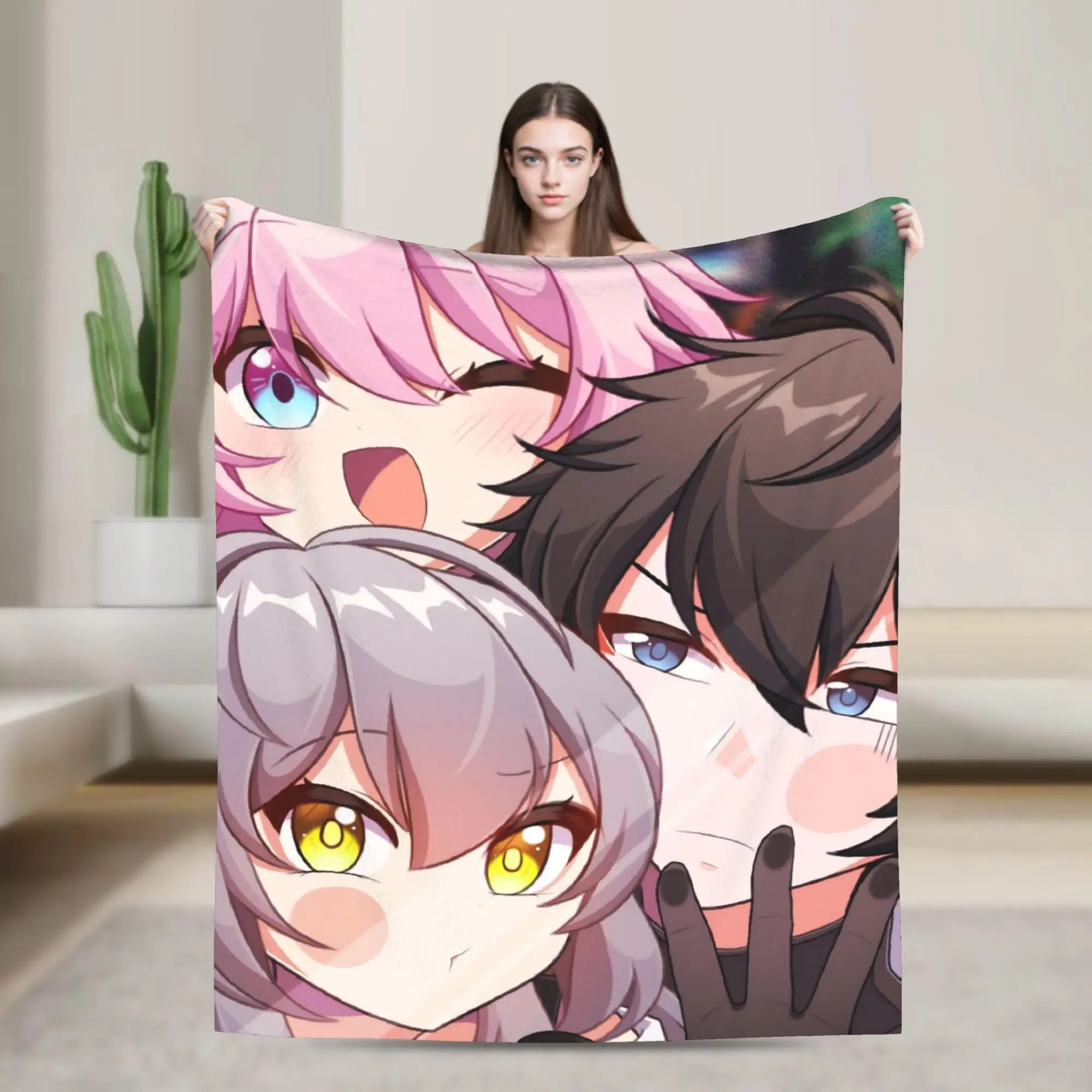 Honkai Star Rail Blanket Super Soft Cozy  Throw Blankets for Couch 50x60 Inch Multi-size Rug Piece