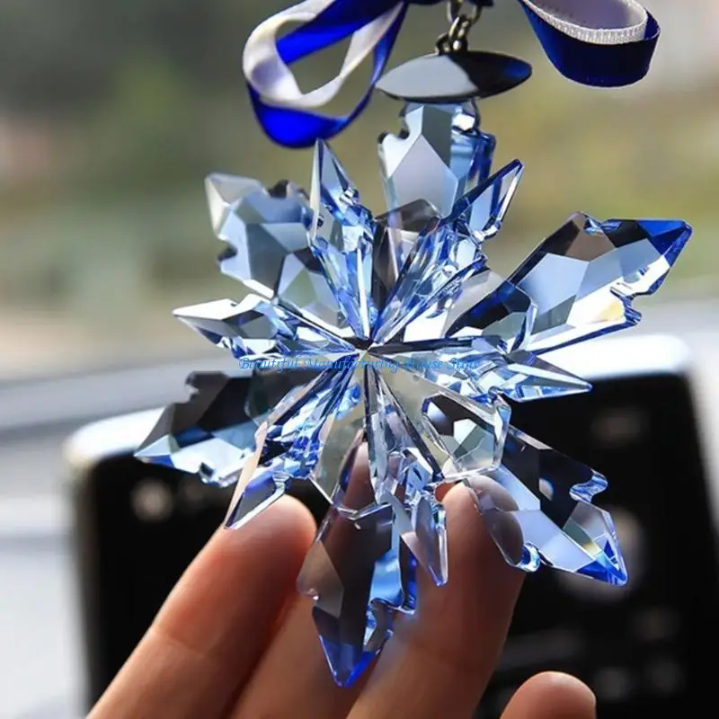 E56A جذابة عيد الميلاد ندفة الثلج المفاتيح قالب كريستال الايبوكسي قلادة قالب من السيليكون