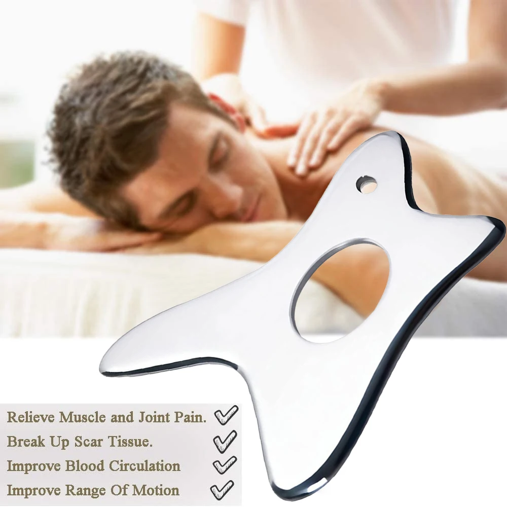 Gua Sha Massage Tool Stainless Steel Gua Sha Scraping Massage Tools IASTM Tools Great Soft Tissue Mobilization Tool