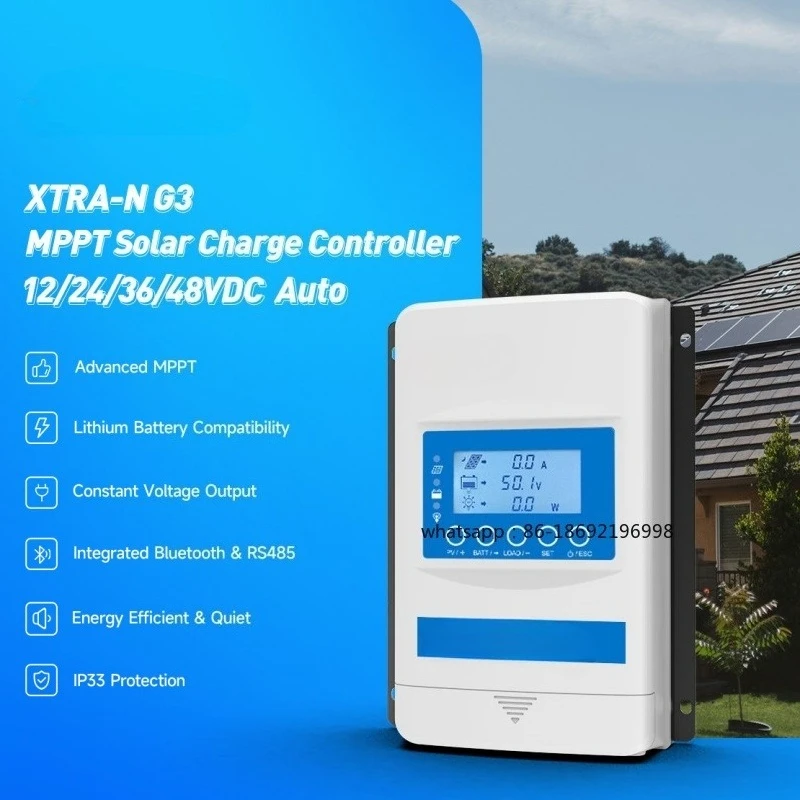 

XTRA G3 MPPT Solar Controller 10-40A Voltage Regulation Function Supports Battery-free Built-in Bluetooth