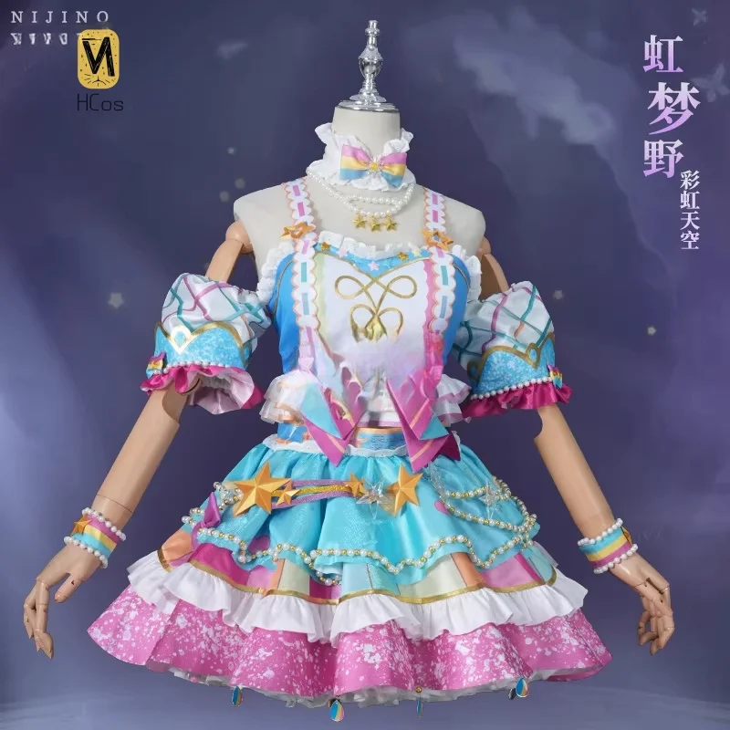 

HCos Aikatsu Stars Nijino Yume Cosplay Costume Miracle Dress Anime Party Uniform Hallowen Play Role Clothes Clothing