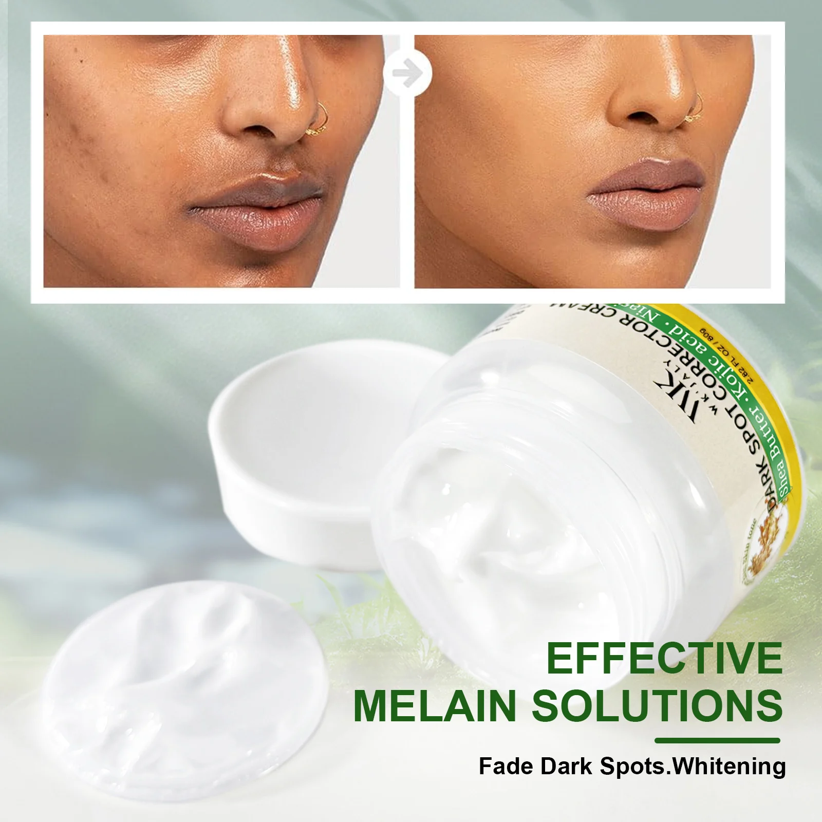 WK JALY Dark Spot Corrector Cream, Lightening Skin, Remove Melanin, Freckles, With Niacinamide, Kojic Acid, For Face And Body