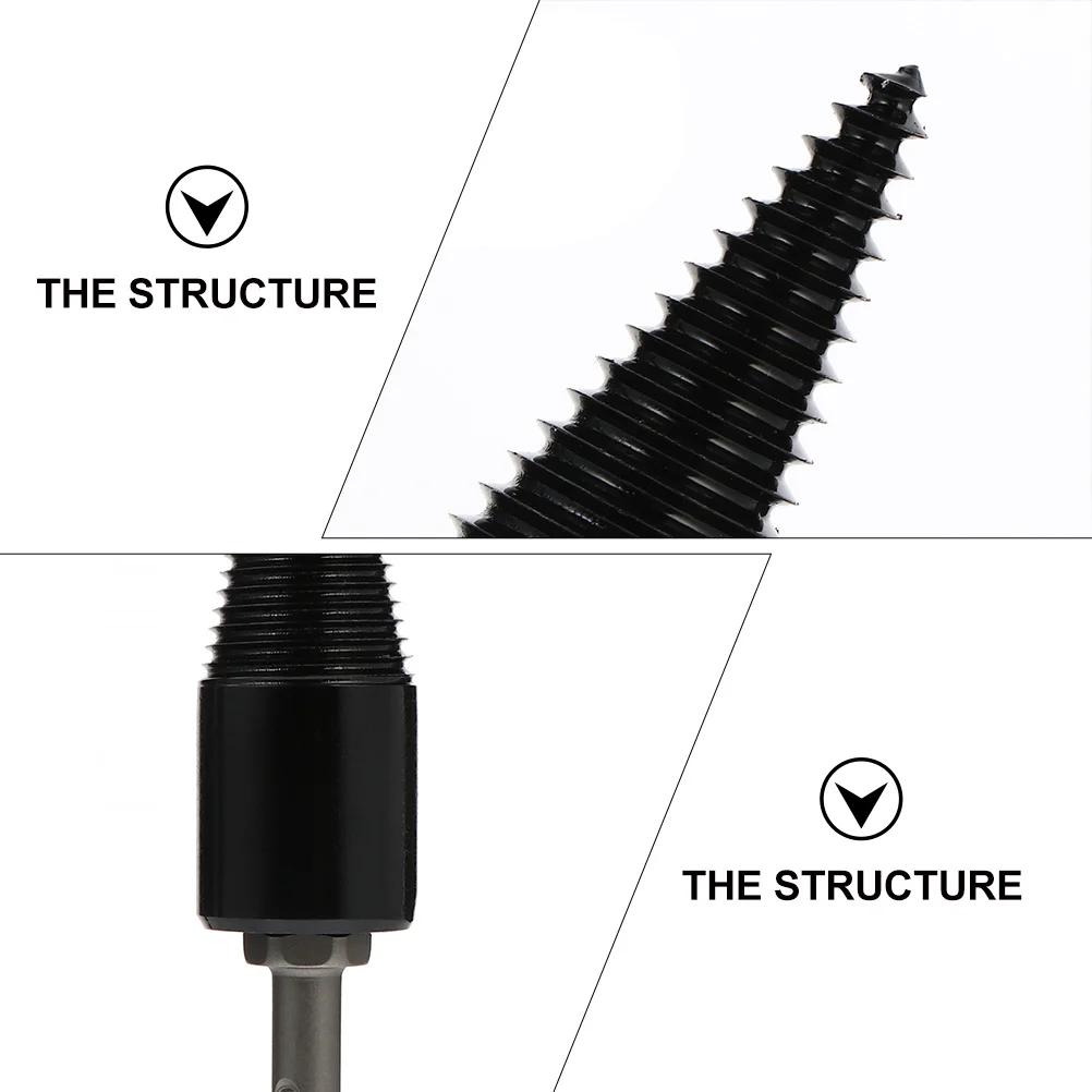 

1Set 45mm Woodworking Tool Splitting Drill Bit Round Square Handle Fast Easy Splitting Firewood Splitter