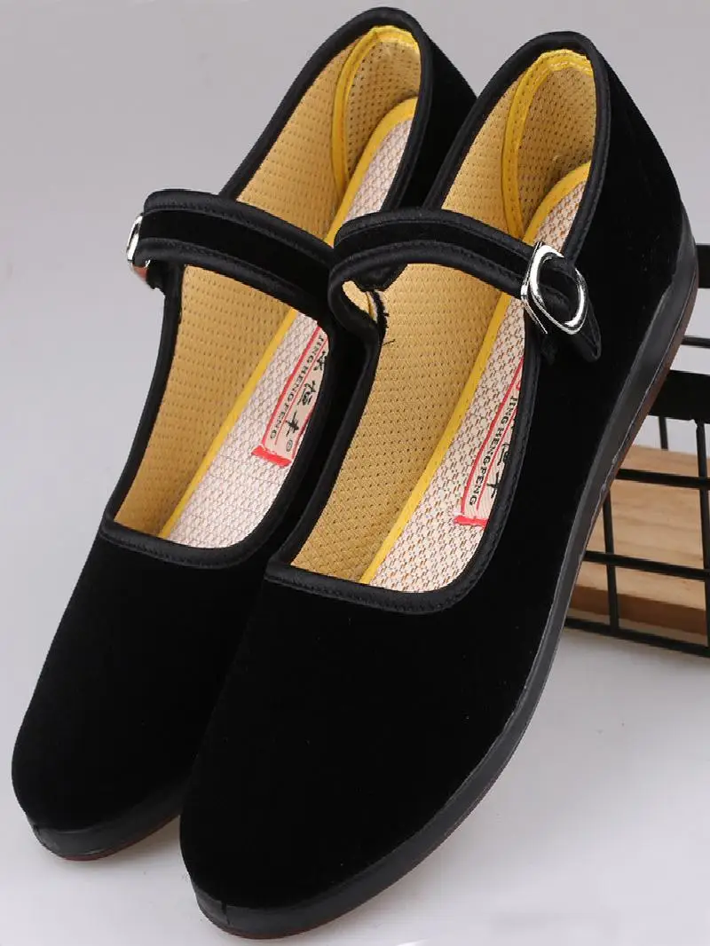 sapatos-de-trabalho-pretos-confortaveis-com-sola-plana-e-macia-antiderrapantes-para-mulheres-estilo-pequim-sapatos-de-tecido-sapatos-de-hotel-sapatos-de-primavera