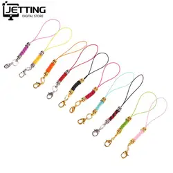 10pcs Phone Lanyard Lariat Strap Cords Lobster Clasp Rope Keychains Hooks Mobile Set Charms Keyring Bag Accessories Key Ring