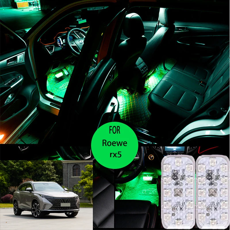 FOR Roewe rx5 LED Car Interior Ambient Foot Light Atmosphere Decorative Lamps Party decoration lights Neon strips