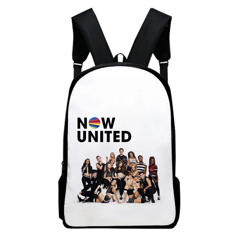 

Creative Popular Funny Now United Notebook Backpacks pupil School Bags 3D Print Oxford Waterproof Boys/Girls Laptop Backpacks