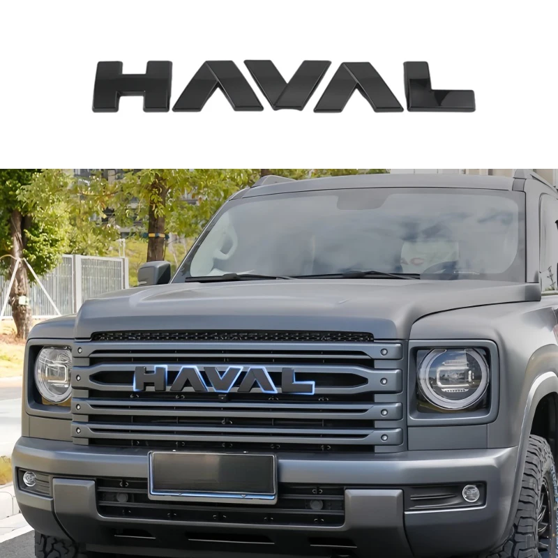 

Car Grille Three-dimensional Letter Logo Fit for Haval H9 2024 Modified Auto Grille Letter Cover Car Exterior Accessories