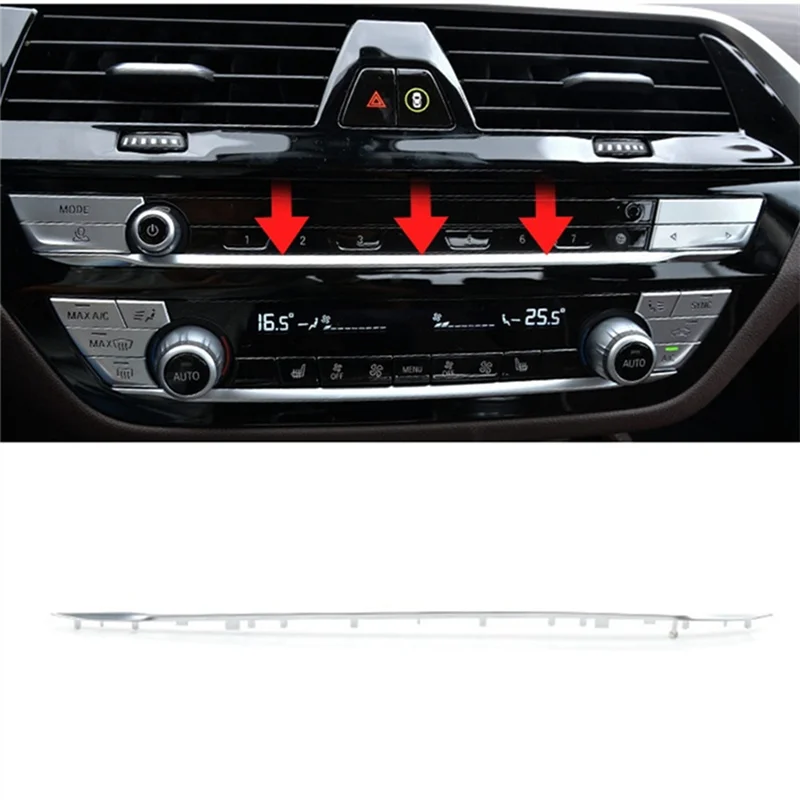 

Для BMW 5 6 7 серии G30 G38 G32 G11 G12 хромированная накладка на центральную консоль кондиционера