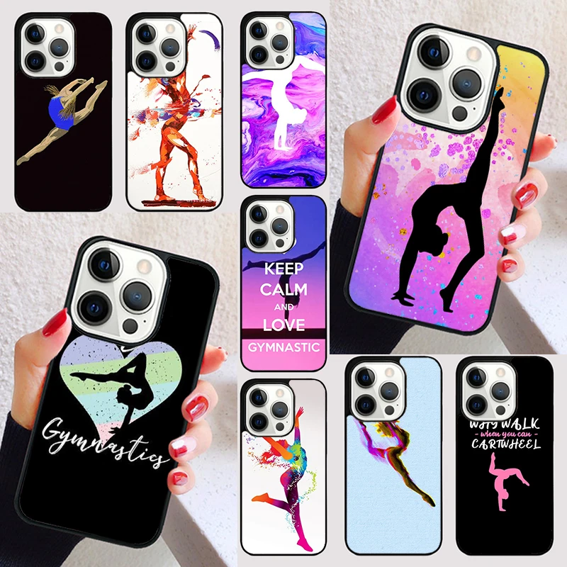 Gymnastics Oil Painting cover For iPhone 15 16 13 12 11 14 Pro Max Mini Max SE 2020 7 8 15 16 Plus Phone Case