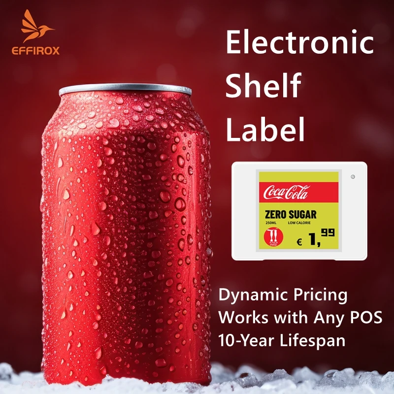 Etichette per scaffali elettronici da 1,54 pollici Etichette dei prezzi digitali E ink Epaper Etichette dei prezzi digitali ESL per negozi
