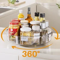 Bandeja giratoria transparente PET multifunción
