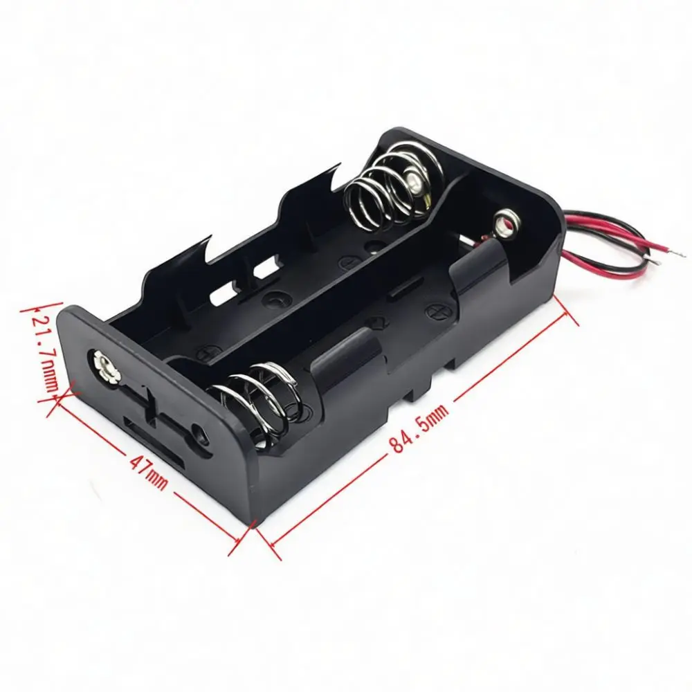 21700 Battery Case Holder With Wire Leads Serial Parallel Connection Storage Container For Electronic DIY Projects