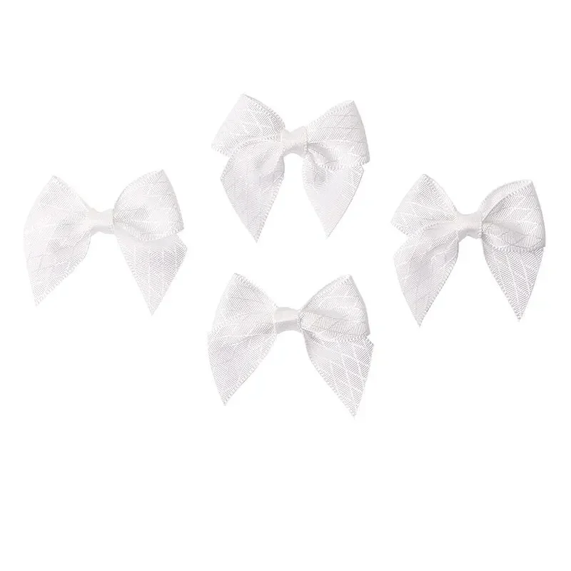 Nministériels ds de Ruban en Satin pour Décoration Artisanale, Petit Nministériels d Papillon, Fleur, Mariage, Noël, ix, DIY, Cadeau, 4.2x3.8cm, 10 Pièces