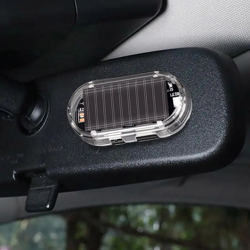 

Solar Powered Car Alarm Light LED Flashing Security Lamp Simulated Alarm Anti-Theft LED Flashing Security Light for Interior