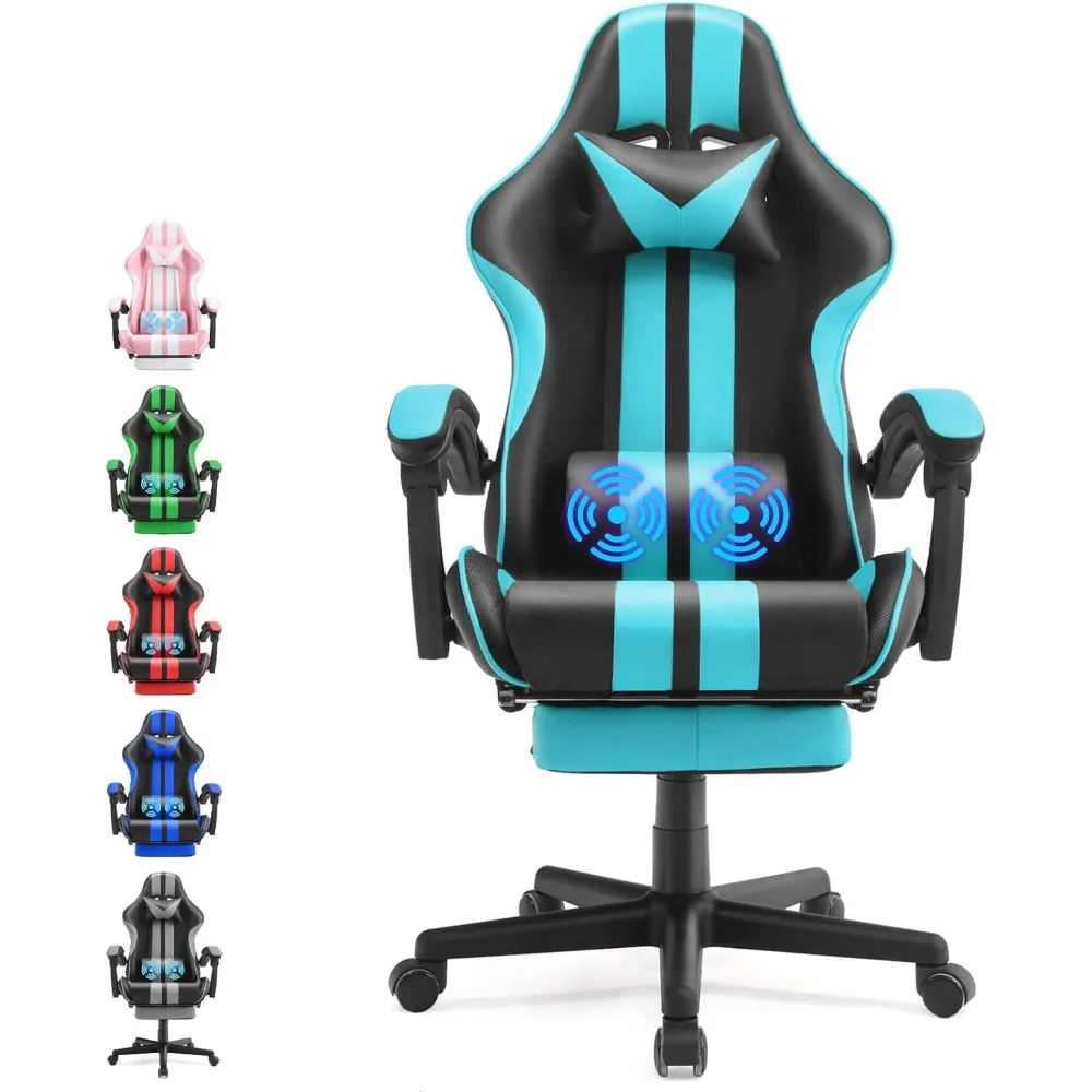 

Miami Blue Gaming Chair, Gamer Chair, PC Gaming Chair, Ergonomic Computer with for Adults