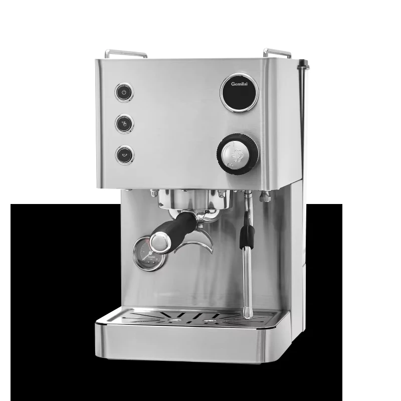 G3007Z Retro Semi-Automatic Electric Espresso Machine Stainless Steel Portable Eco-Friendly Home Car Coffee Maker 15 Bar