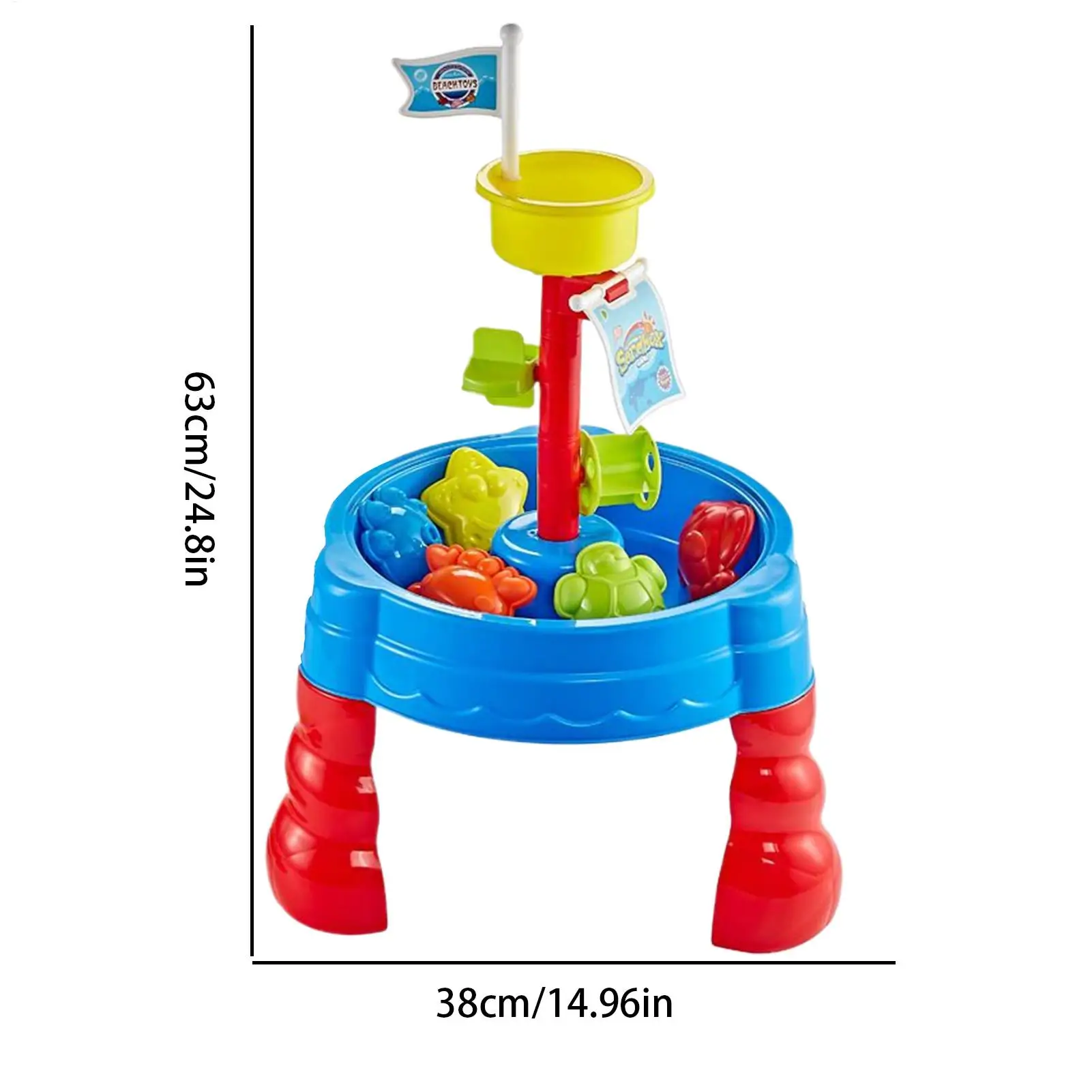 Sand and Water Table Water Play Table Outdoor Toy Activity Center for Kids Girls Lawn Garden Backyard Beach Patio Play Area
