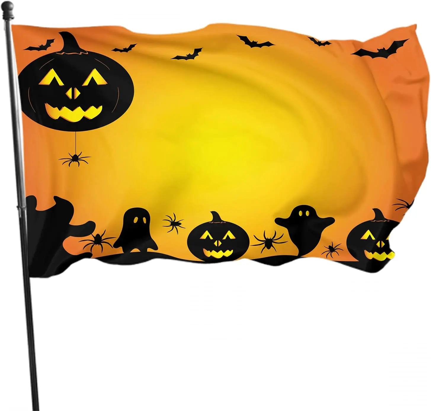 Owl Flag Halloween Night Animal Owl on Tree Branch Moon Spider Bat Ghost Outdoor Flags Yard Home Party Garden Decoration Adults