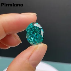 Pirmiana New Paraiba Tourmaline Green Crushed Ice Cutting Cubic Zirconia Stone Hand Make 5A+ Quality High Carbon CZ Diamond
