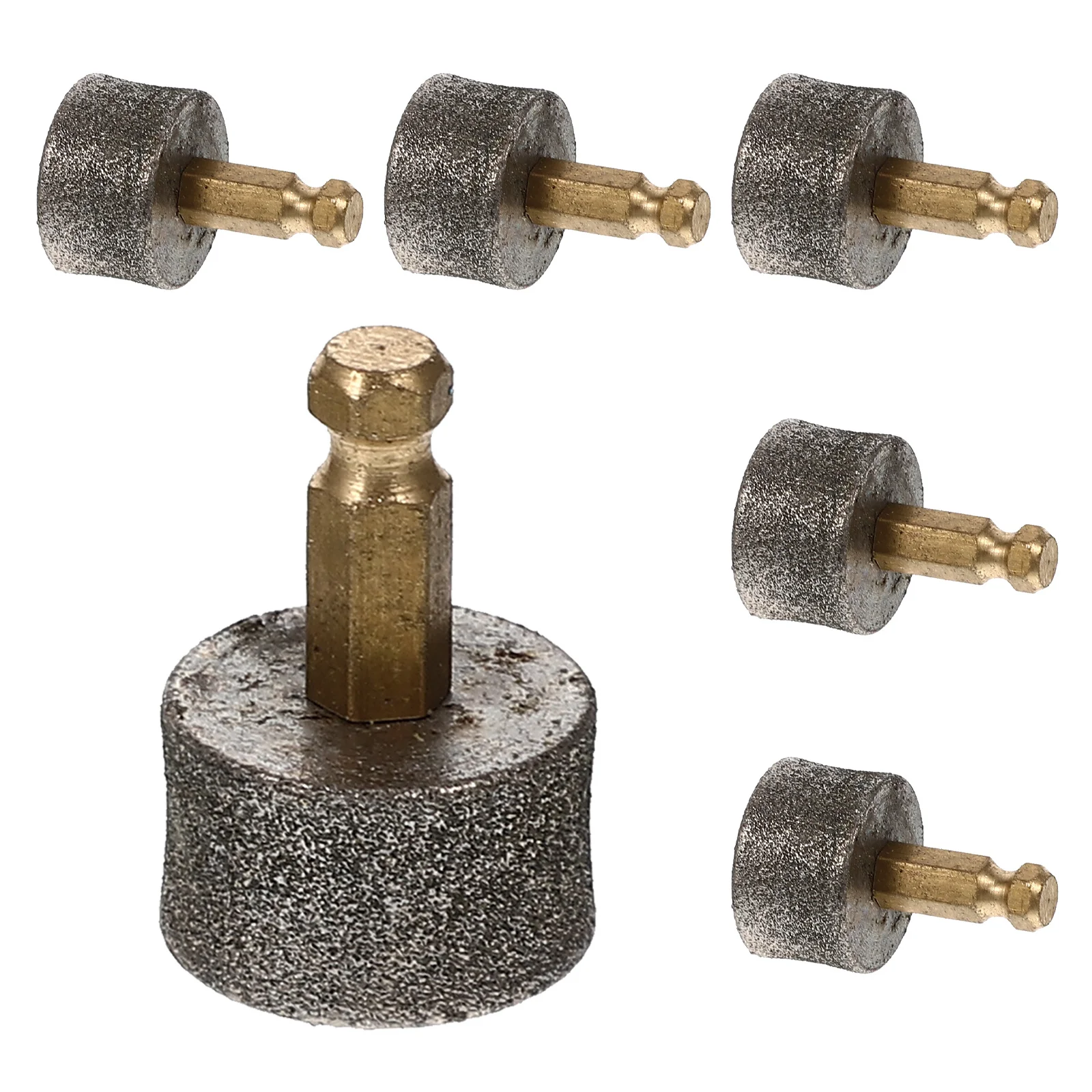 6 قطعة رؤوس أظافر الحيوانات الأليفة قسط مقاومة للاهتراء طحن بت للكلاب القط مسمار أداة تهذيب الأظافر استبدال السلس تلميع للحيوانات الأليفة