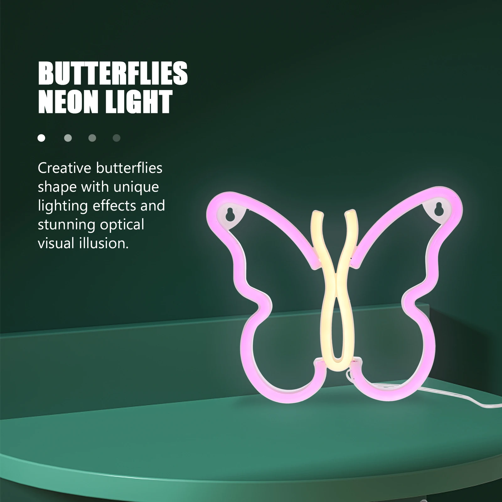 

Butterfly Neon Room Decorations Bedroom Led Sign Cute Signs for Wall Light up Shine