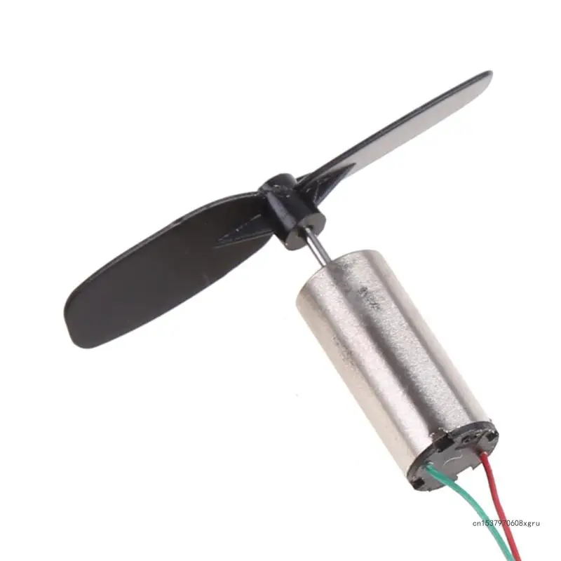 1 Set 3.7V 48000RPM Coreless Motor + Propeller For RC Aircraft Helicopter Toy image 2