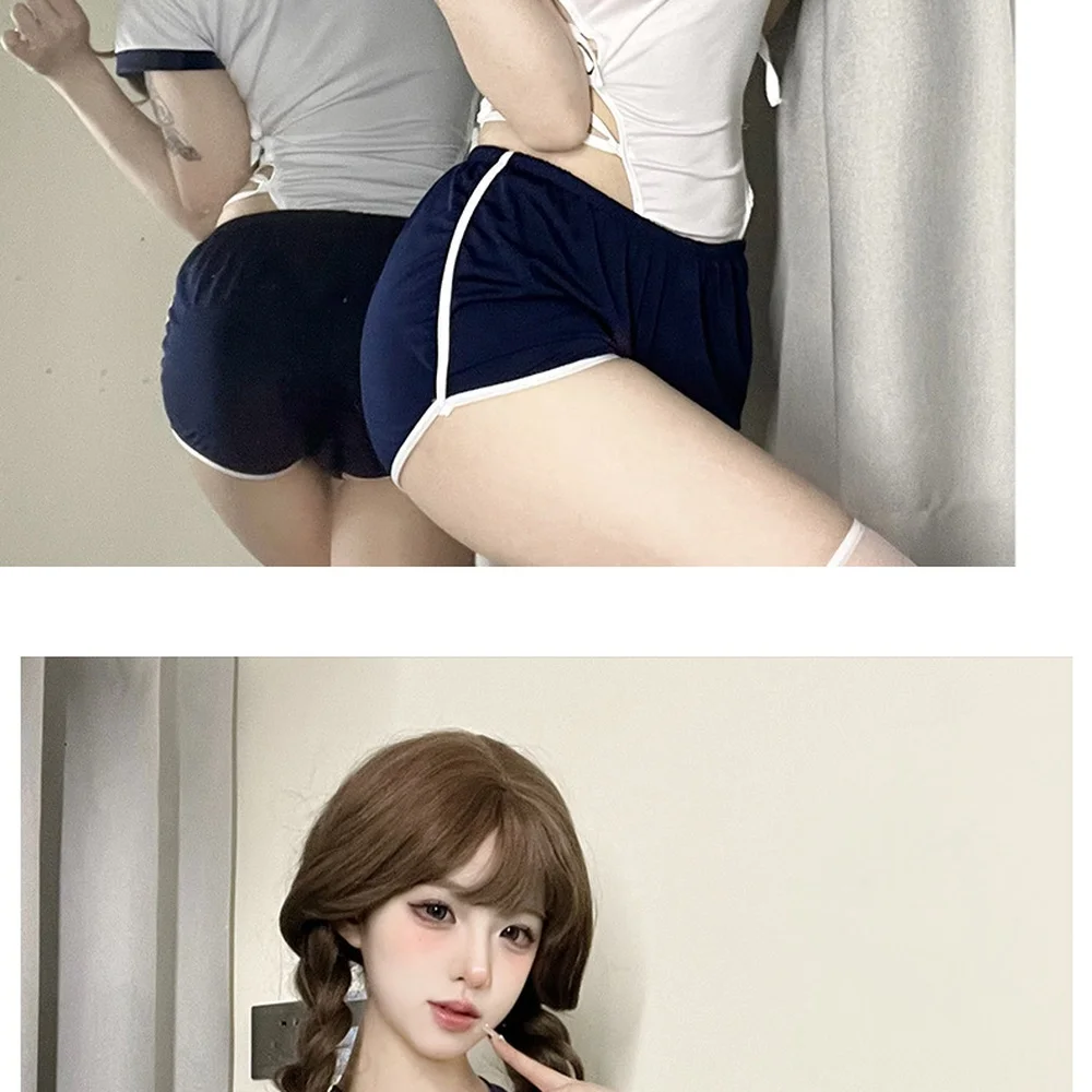 Dance Training Outfit Gymnastics Suit Set Sportswear Japanese School Style Fitness Apparel Stretchy Yoga Exercise Gear view 5