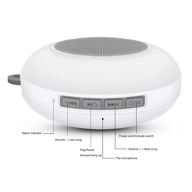 Wireless Bluetooth Portable Shower Speaker 4