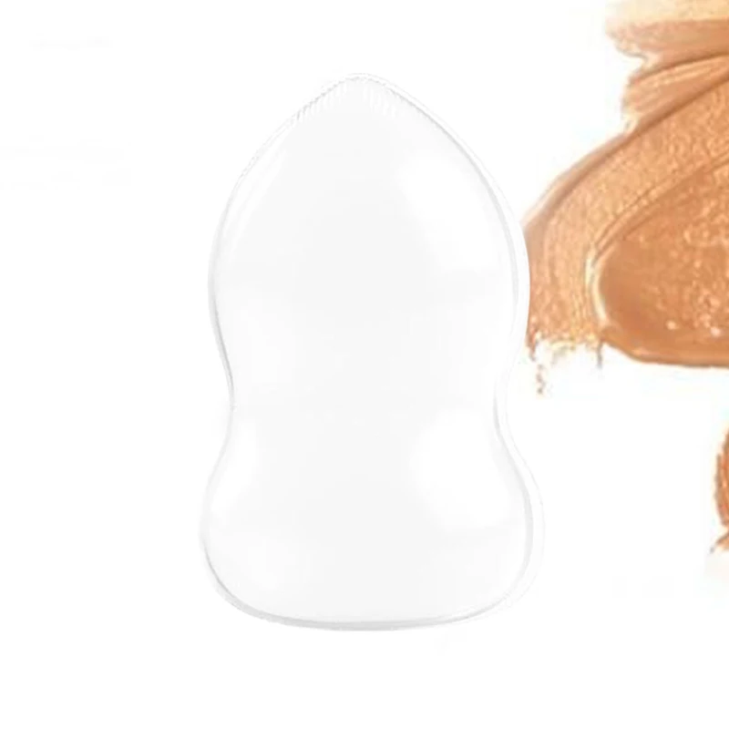 Esponja de esponja de Gel de silicona suave para base cosmética facial BB Cream sin polvo para comer polvo herramientas de maquillaje de soplo cosmético