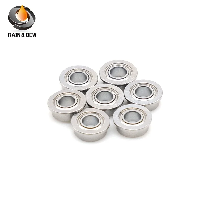 10PCS MF63ZZ Miniature Flange Bearing 3x6x2.5 mm Double Shielded  Flanged  Ball Bearings MF63-2Z MF63Z MF63 Z ZZ