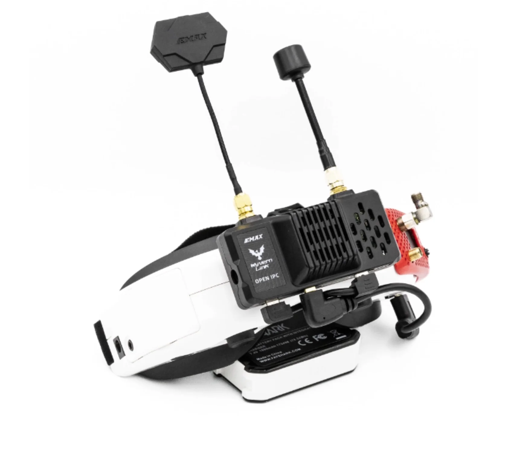 EMAX OpenIPC Wyvern Link Alpha 800mW VTX - Aluminum Shell FPV Video Transmitter with OpenIPC Goggle VRX Receiver