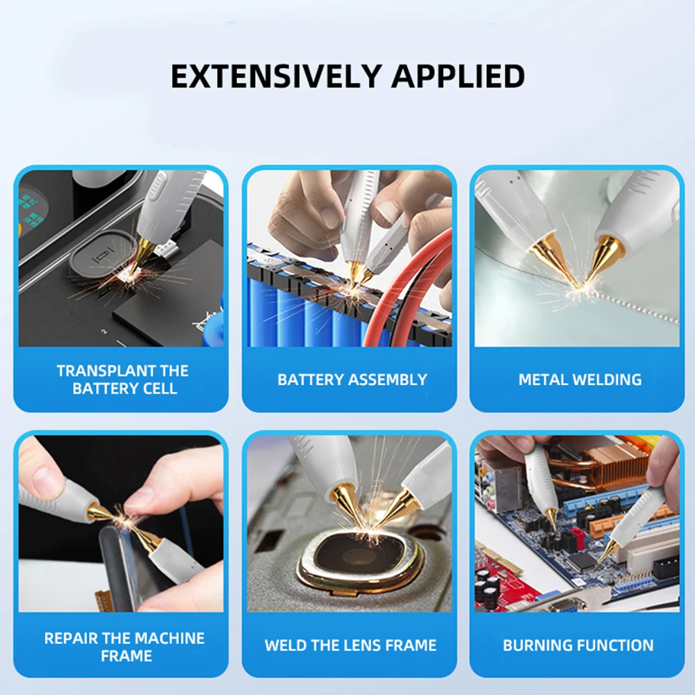 Farad Capacitor Spot Welder, Battery Cell Transfer Tool, Portable Household Handheld Lithium-Ion Battery Welder