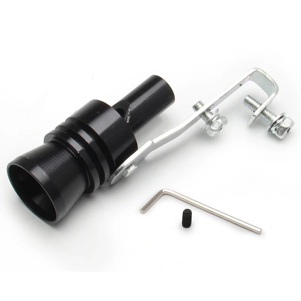 Car Black Turbo Sound Whistle Vehicle Refit Device Exhaust Pipe Turbo Sound Simulator Turbo Muffler