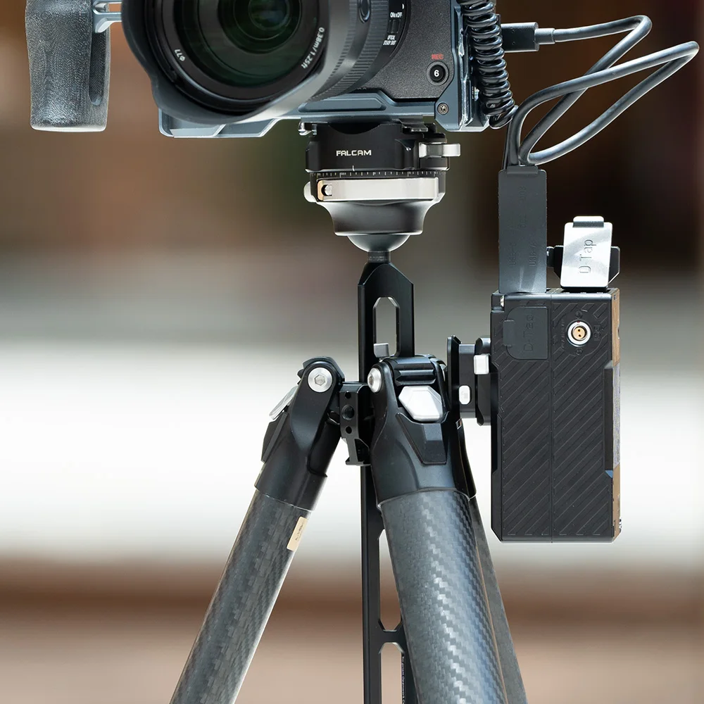 Placa giratória de liberação rápida FALCAM F22 para bateria de montagem em V compatível com gaiola de câmera F22 Acessórios de fotografia compactos