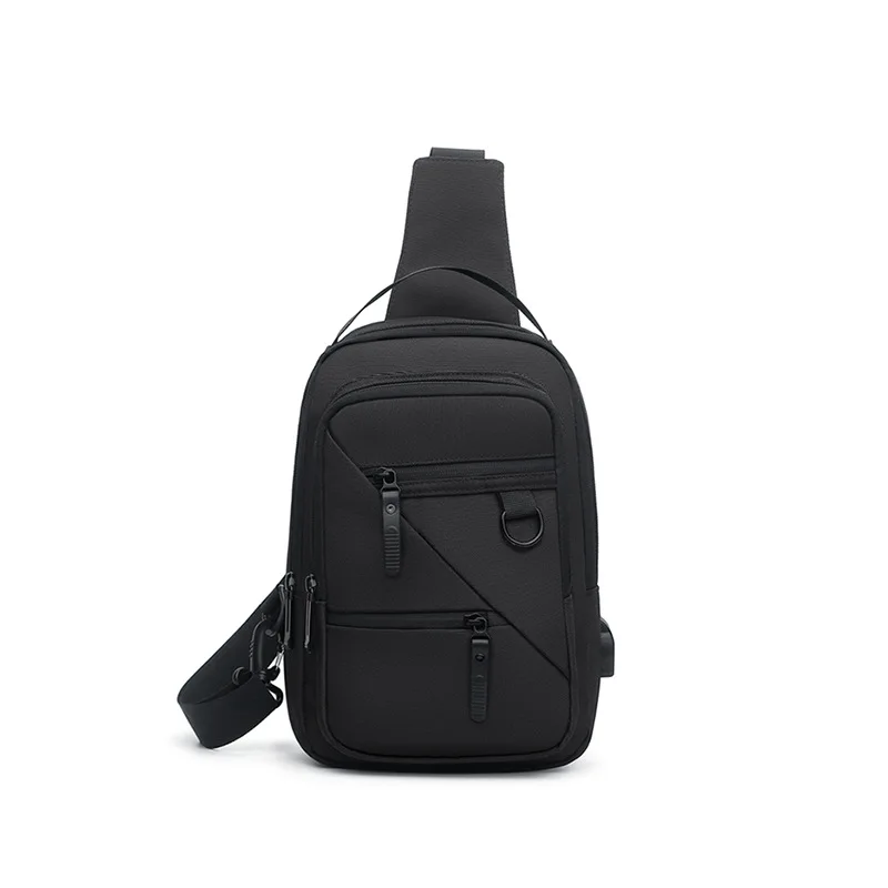 Men's Large Capaci Sports Crossbody Bag Ox Cloth Single oulder Bag Cycling Small Bapa Casual Sle Zipper Closure