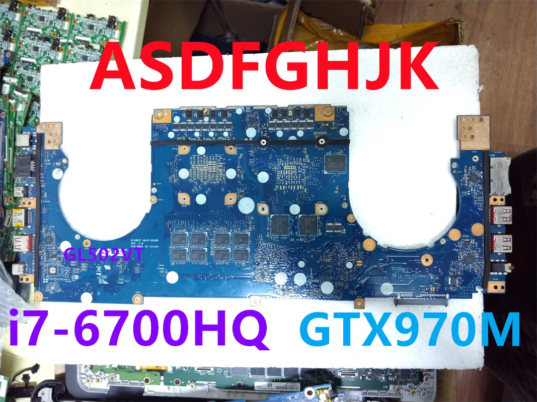 

FOR ASUS ROG GL502VT GL502V high configuration GTX 970 graphics card I7-6700 motherboard Tested Fast Shipping