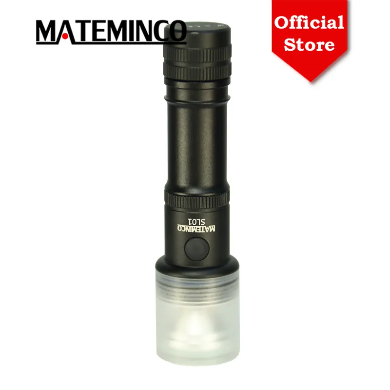 Mateminco-led lanterna para camping barraca, usb-c lâmpada de carregamento, 14500 aa bateria, tocha