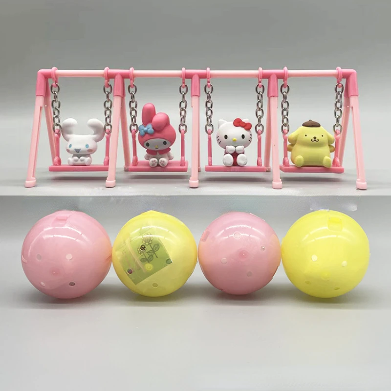 

Капсульные игрушки Sanrio Gachapon: фигурки Hello Kitty, Mymelody, Cinnamoroll, Pompom Purin, настольные украшения, модели игрушек, подарки для мальчиков и девочек