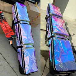 Quality Cloth+TPU waterproof material 150/157/166/174cm very sturdy thick strong Snowboard/Skis Bag With Big Silent Wheels a7336