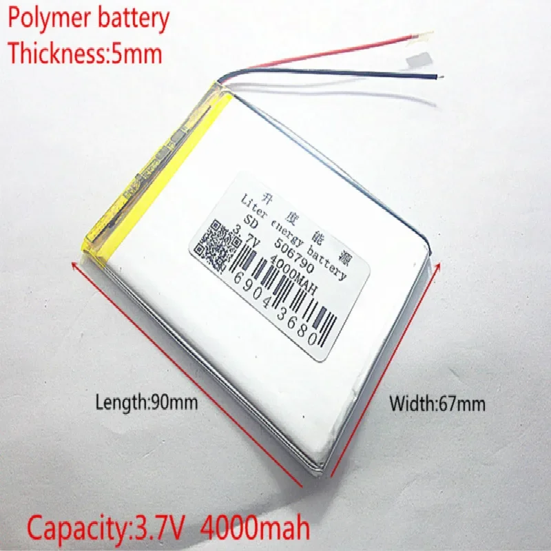 Free shipping tablet battery seven inches below the sun M70 506790 p 3.7 V 4000 mah mobile tablet battery