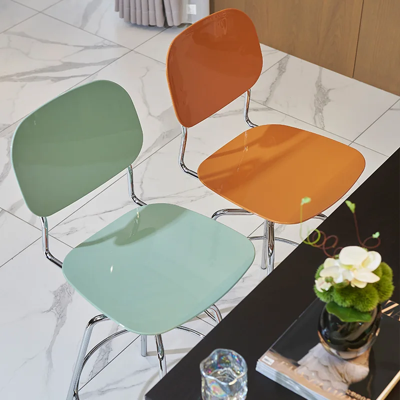 Chaises de Bar modernes, chaise réglable en hauteur, tabouret de Bar pivotant au sol, dossier de cuisine, tabourets de Bar, tabouret de pièce esthétique minimaliste