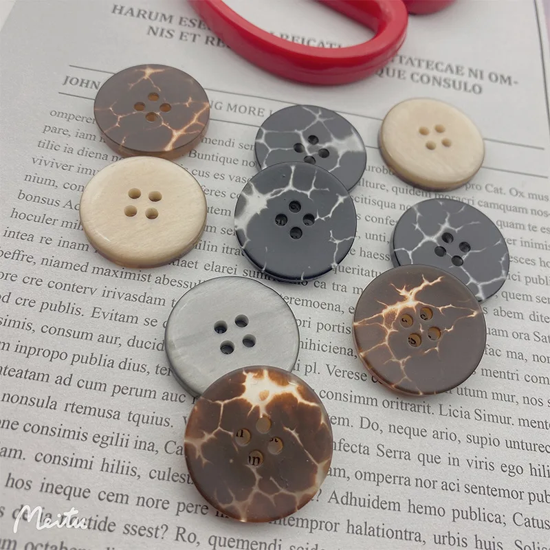 جديد البرق نمط الكراك أربعة العين الراتنج دعوى معطف سترة واقية اكسسوارات الديكور زر